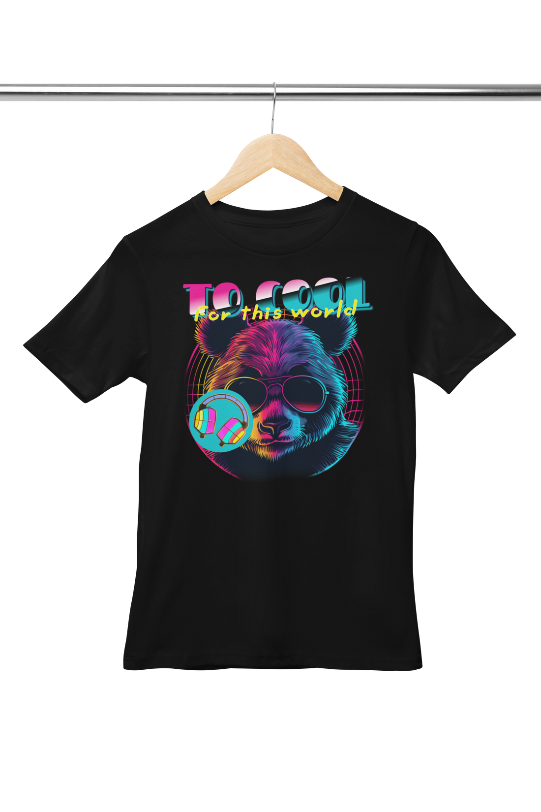 Bear with Sunglasses Neon Party T-Shirt