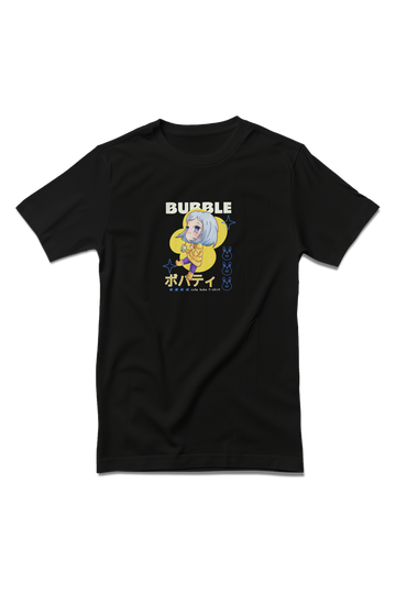 Anime Themed Bubble with Tea Cup Women T-Shirt