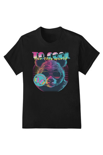 Bear with Sunglasses Neon Party T-Shirt