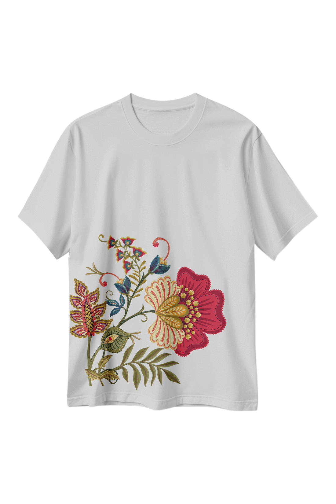 Blooming Beauty for Festive Feasts Traditional Printed T-shirts