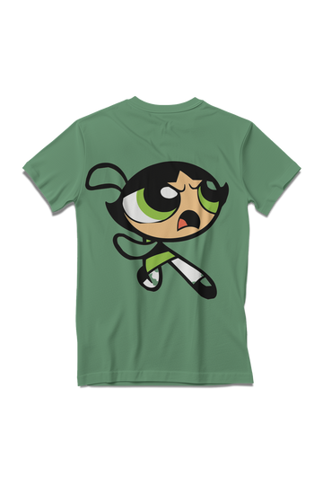 The Buttercup Powerpuff Girls Full Back Printed T-Shirt