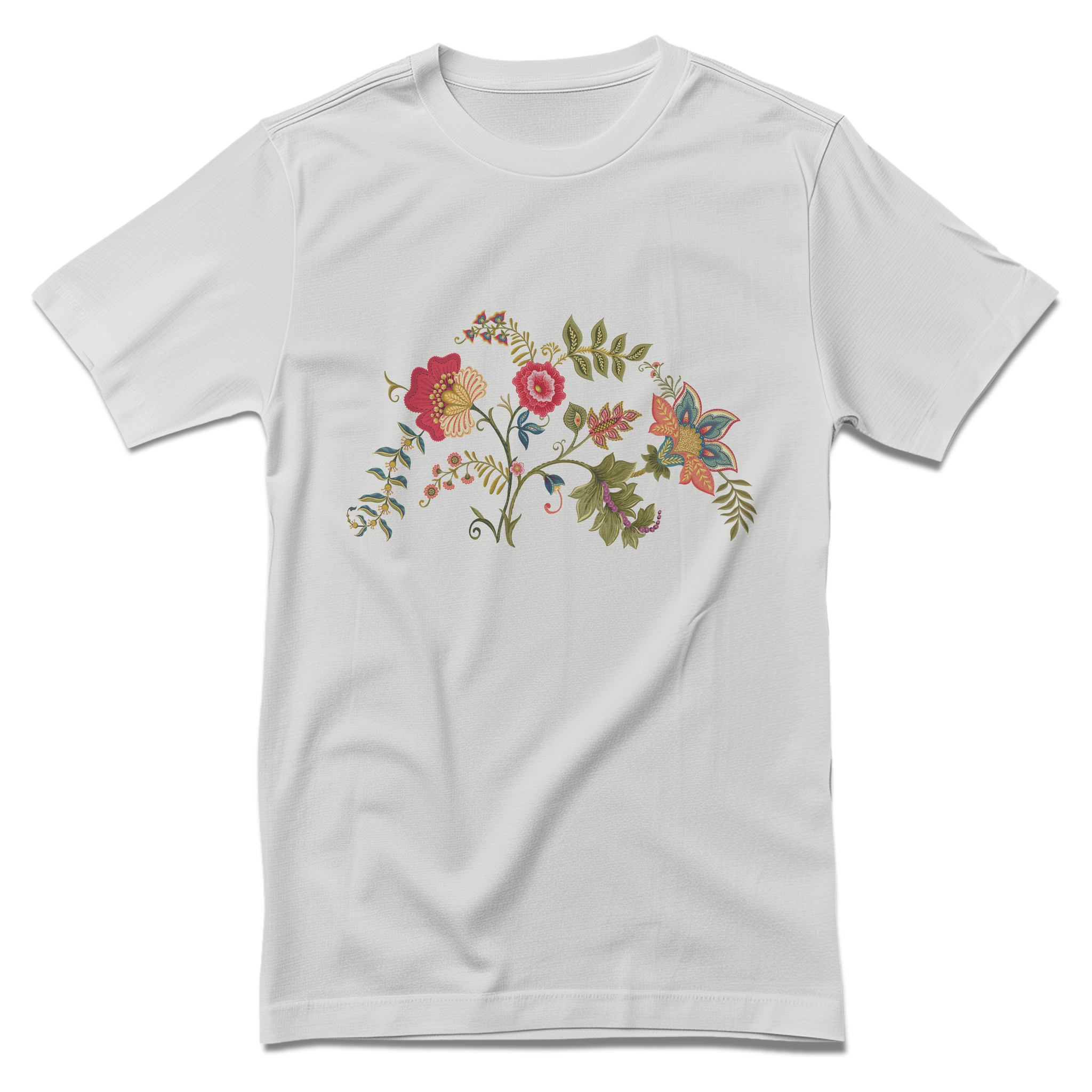 Elegant Leafy Traditional Printed T-shirts