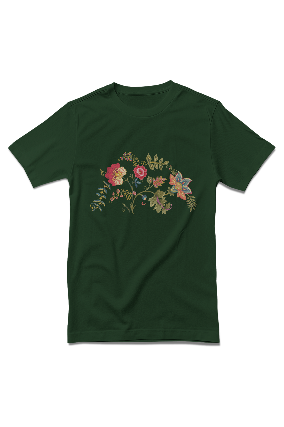 Elegant Leafy Traditional Printed T-shirts