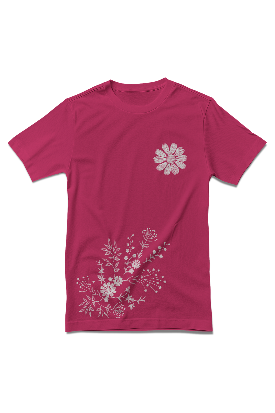 Floral Whispers Traditional Printed T-Shirt