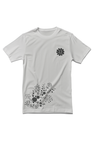 Floral Whispers Traditional Printed T-Shirt