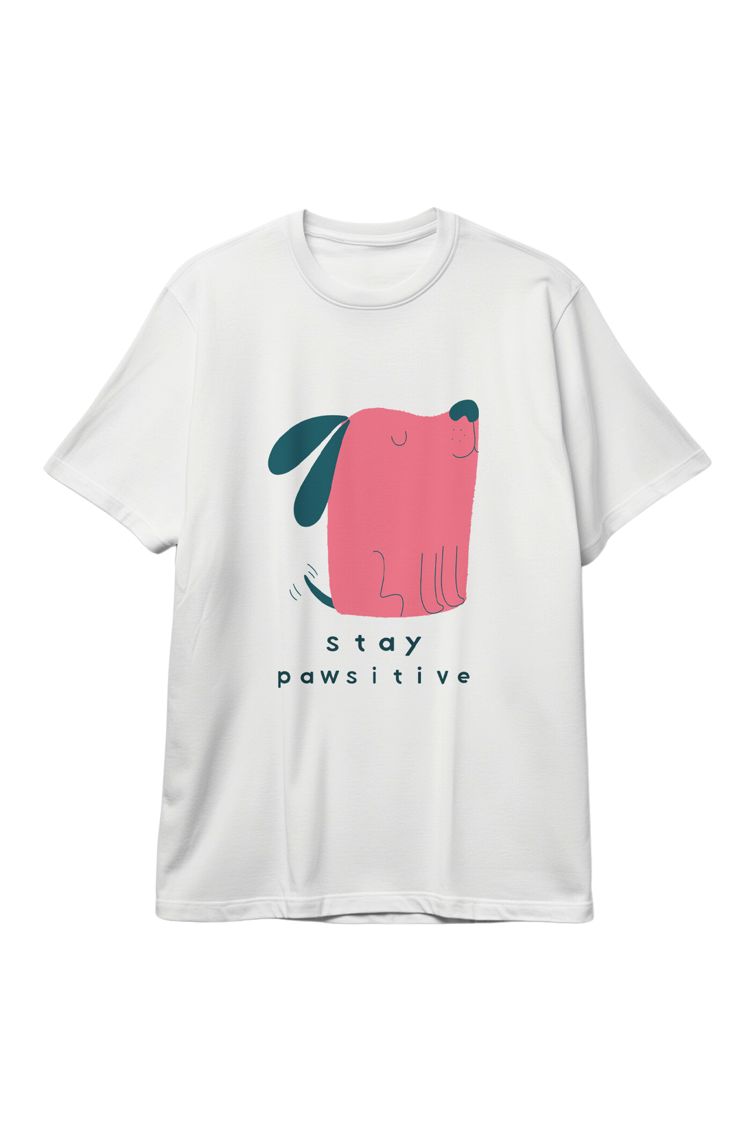 Stay Pawsitive Puppy Animal Cartoon T-Shirt