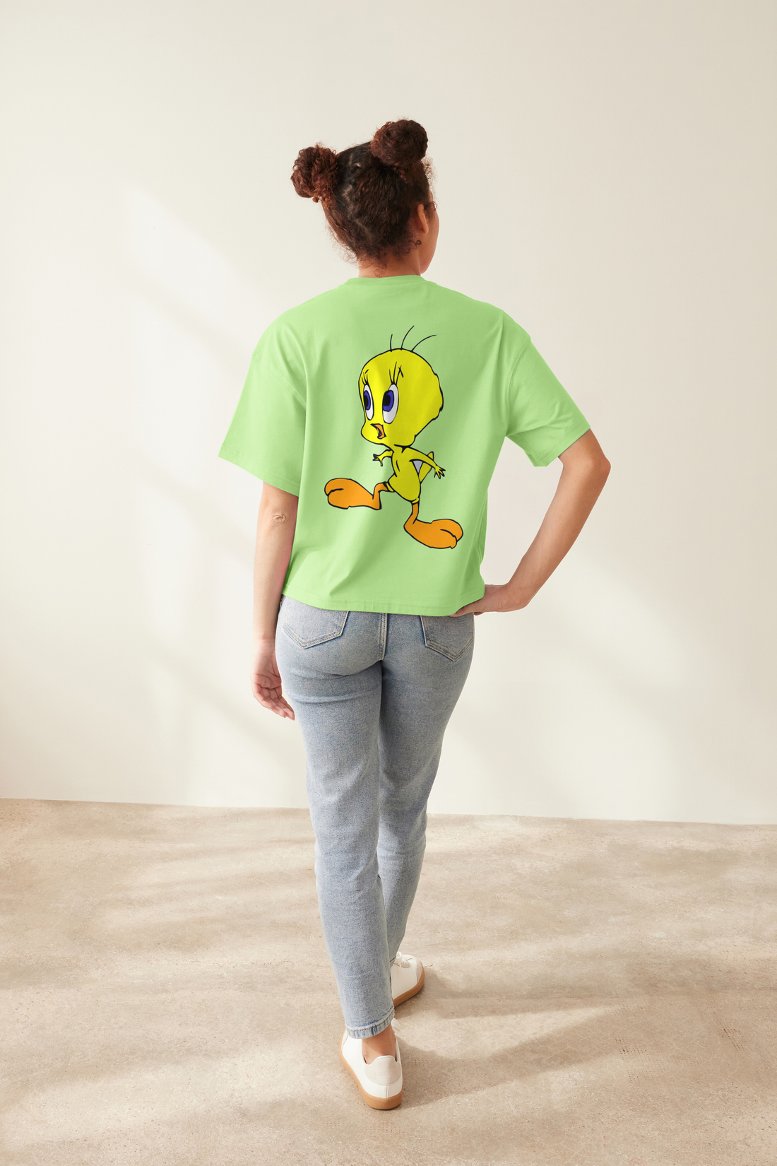 Tweety Full Back Printed Cartoon T-Shirt