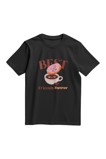 BFF Cartoonist Coffee and Donut for Foodies T-Shirt