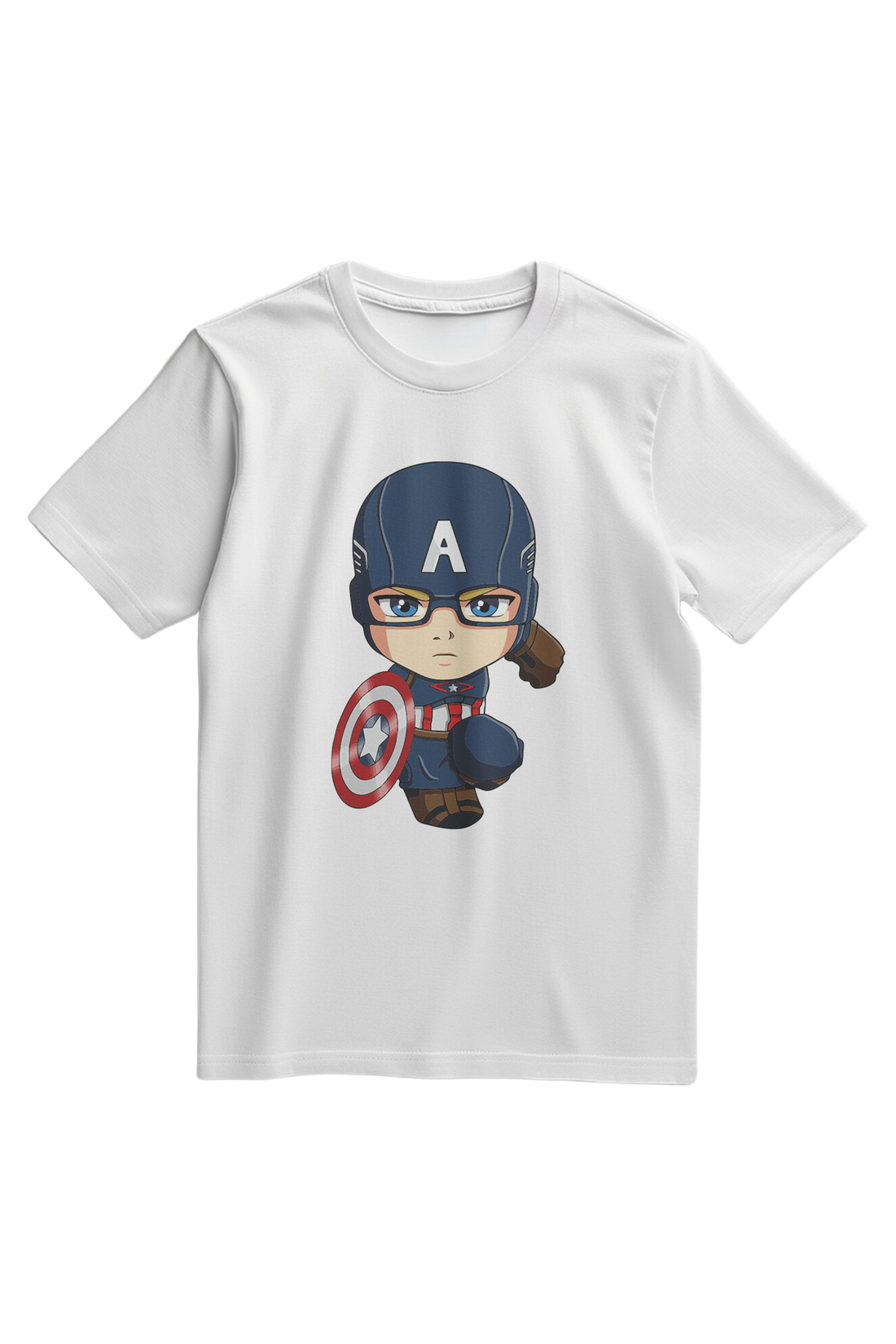 Cute Captain America Marvel Comics Superhero T-Shirt