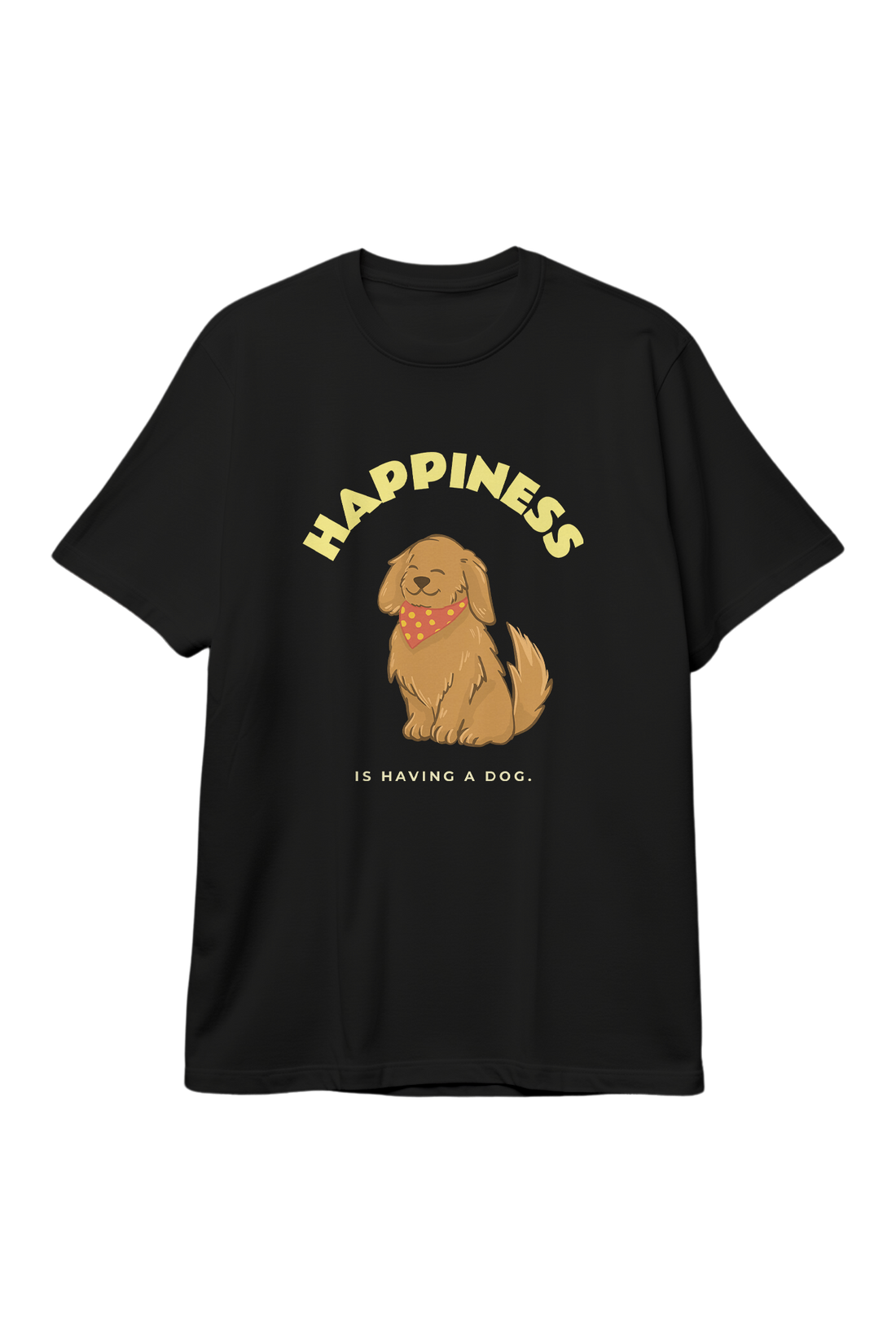 Happiness Puppy Cartoon T-Shirt