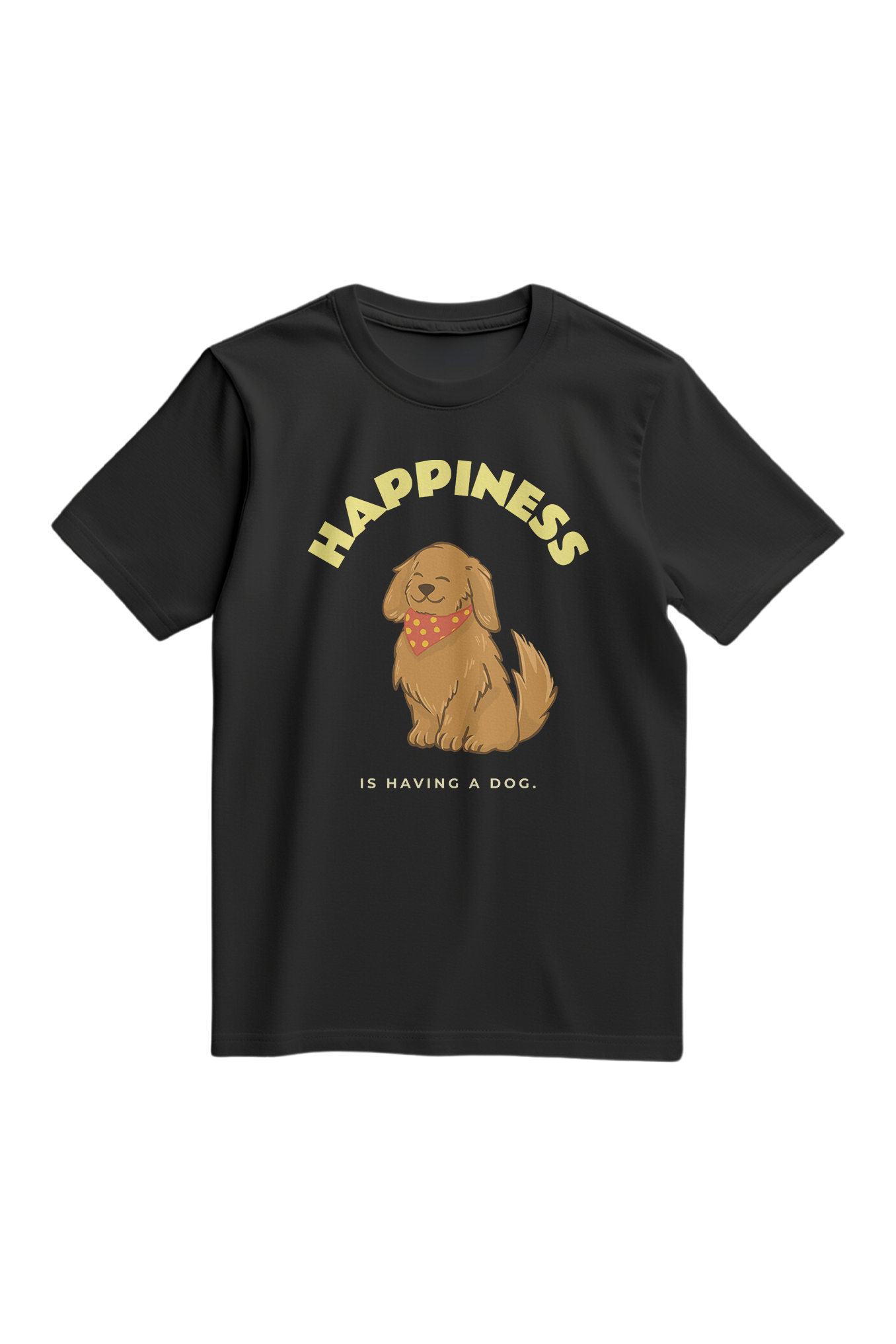 Happiness Puppy Cartoon T-Shirt