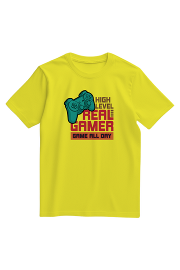 Real Gamer Game All Day Joystick T-Shirt