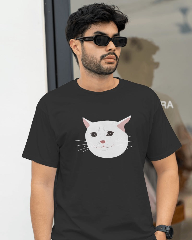 Crying Cat Meme T-shirt