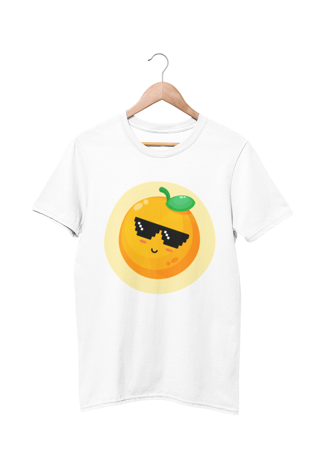 Cute Orange Wearing Glasses Meme T-Shirt