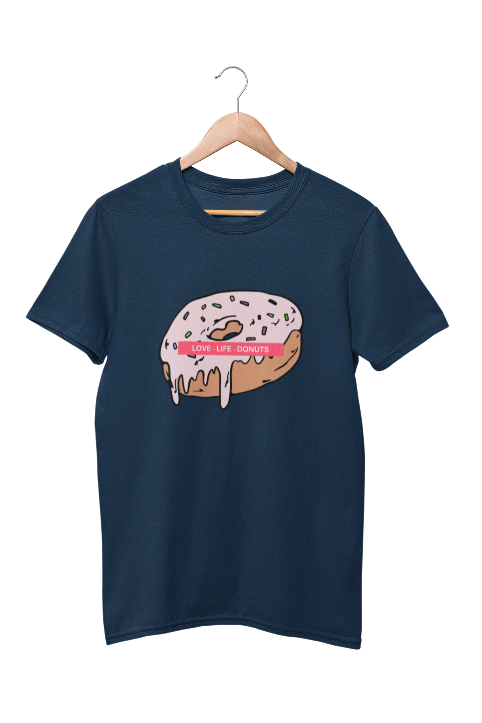 Love Life Donuts Foodies T-Shirt for Women