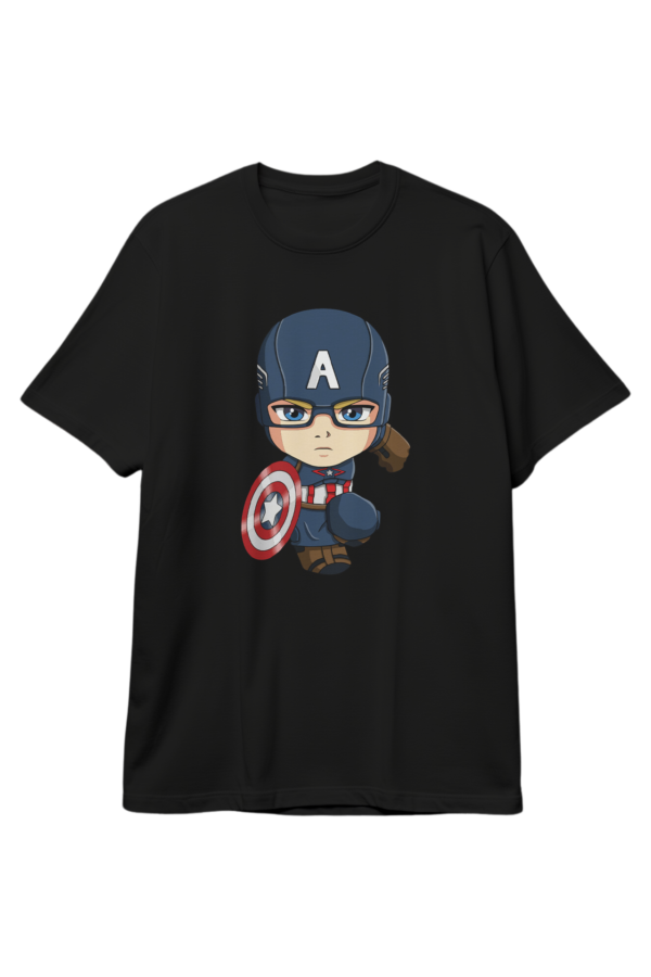 Cute Captain America Marvel Comics Superhero T-Shirt