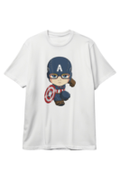 Cute Captain America Marvel Comics Superhero T-Shirt