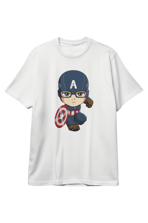Cute Captain America Marvel Comics Superhero T-Shirt