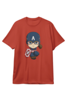 Cute Captain America Marvel Comics Superhero T-Shirt