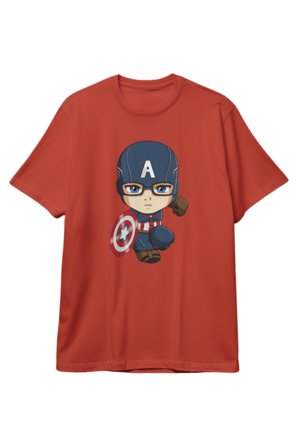 Cute Captain America Marvel Comics Superhero T-Shirt