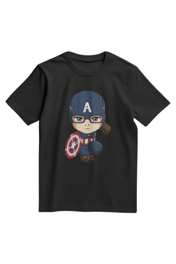 Cute Captain America Marvel Comics Superhero T-Shirt