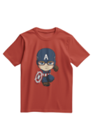 Cute Captain America Marvel Comics Superhero T-Shirt