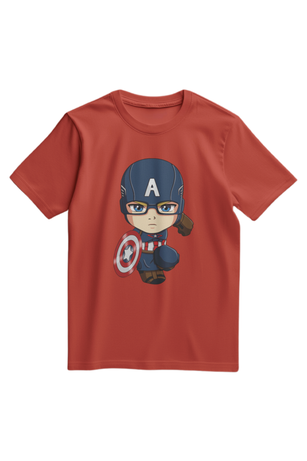 Cute Captain America Marvel Comics Superhero T-Shirt