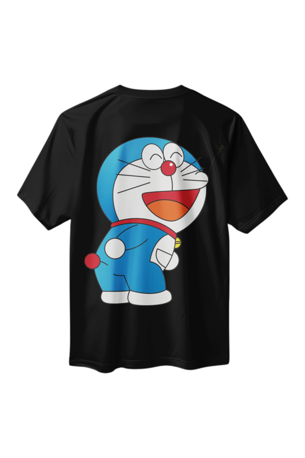 Funny Doraemon Cartoon Full Back Printed T-Shirt