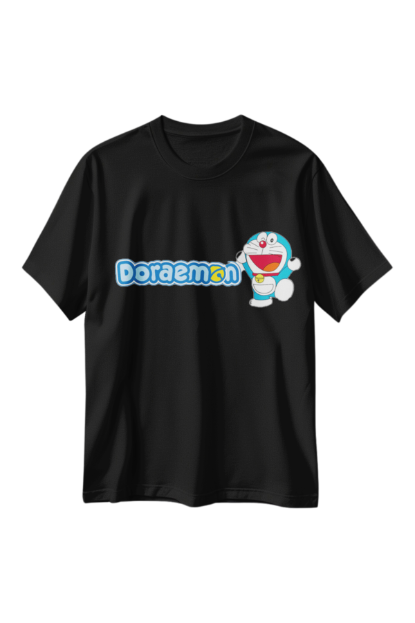 Funny Doraemon Cartoon Full Back Printed T-Shirt
