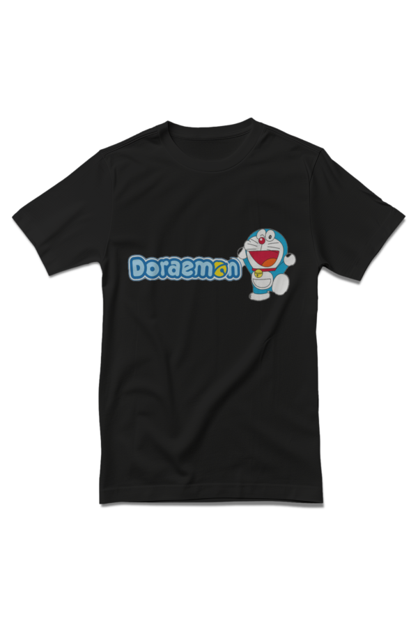 Funny Doraemon Cartoon Full Back Printed T-Shirt