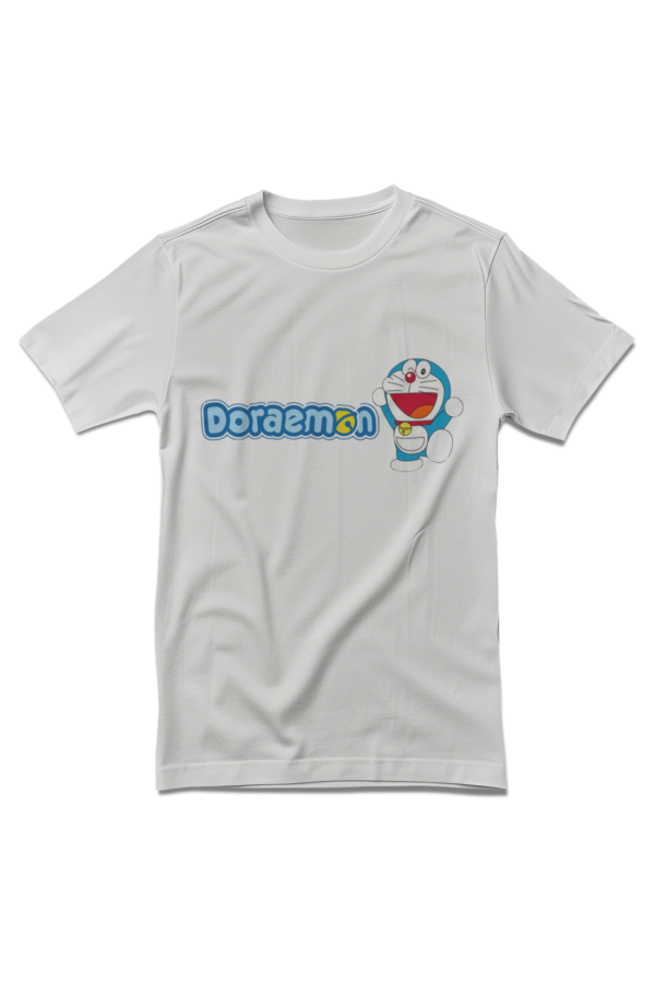 Funny Doraemon Cartoon Full Back Printed T-Shirt