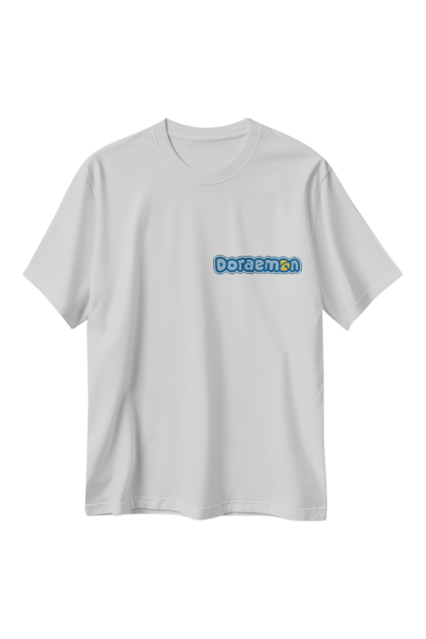 Doraemon and Nobita Cartoon Full Back Printed T-Shirt