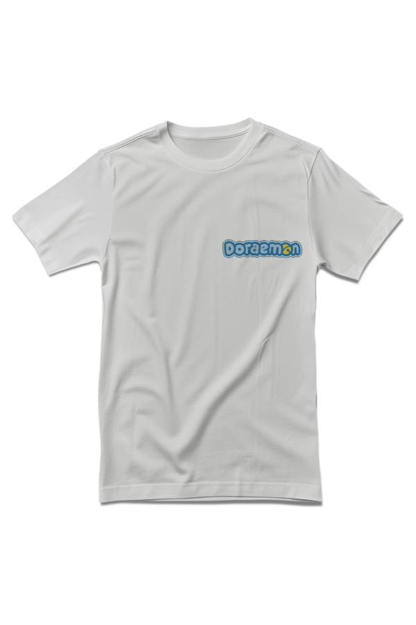 Doraemon and Nobita Cartoon Full Back Printed T-Shirt